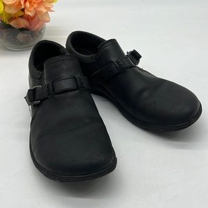 Merrell Slip On Black Leather Loafer Size 9. BLO2802B